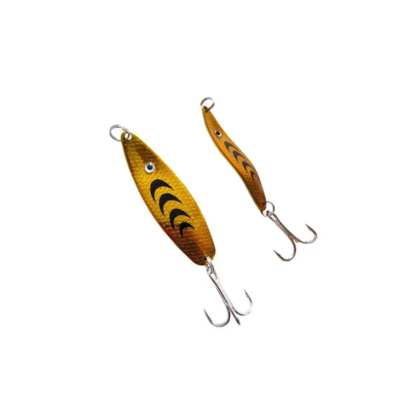 Color: Yellow - 1PCS Fishing Lures 7g Spoon spinner bait Wobblers Jig Lures pesca isca artificial VIB Sequins Hard Baits for Carp Fishing Tackle