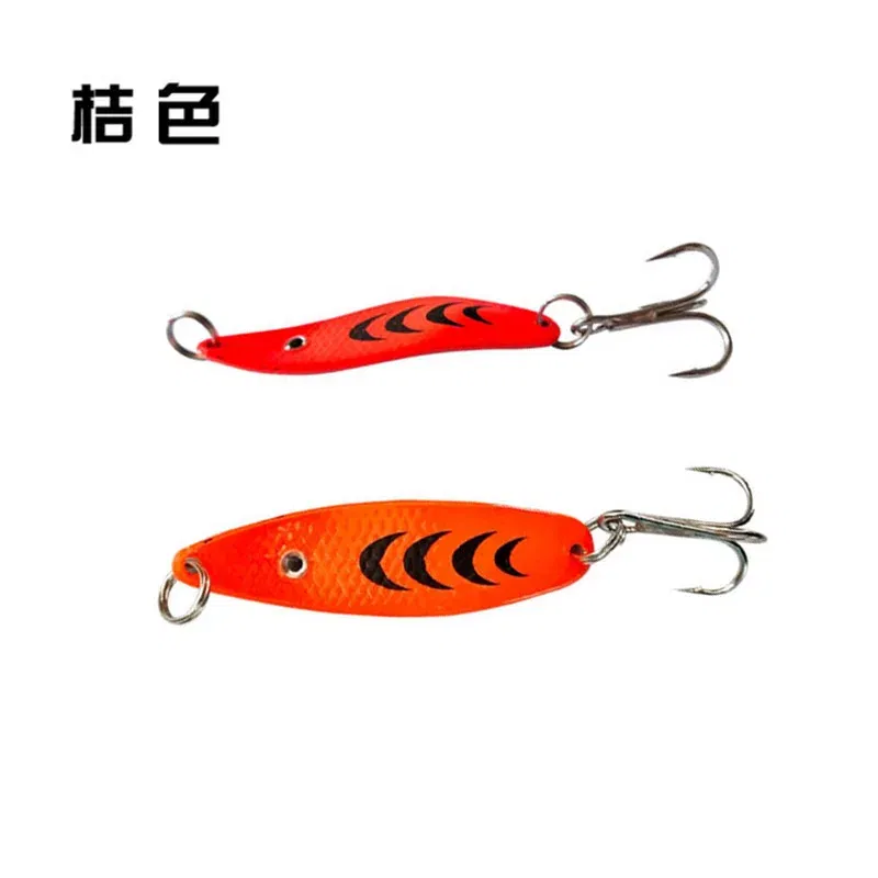 Color: Yellow - 1PCS Fishing Lures 7g Spoon spinner bait Wobblers Jig Lures pesca isca artificial VIB Sequins Hard Baits for Carp Fishing Tackle