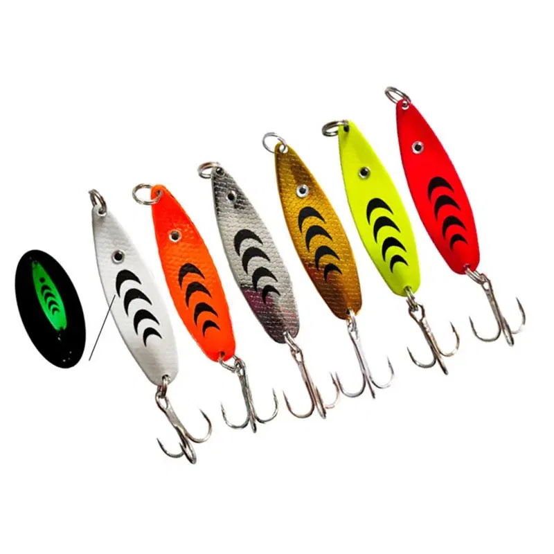 Color: Yellow - 1PCS Fishing Lures 7g Spoon spinner bait Wobblers Jig Lures pesca isca artificial VIB Sequins Hard Baits for Carp Fishing Tackle