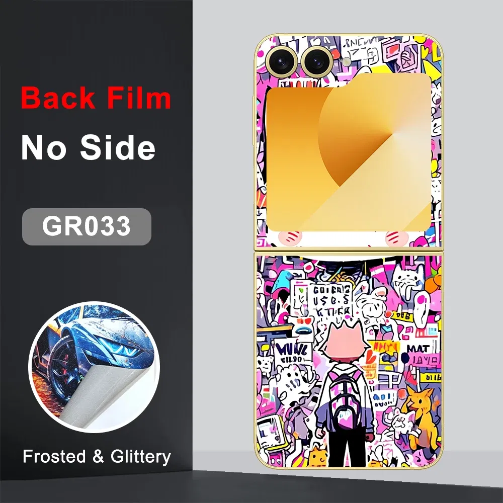 Color: Beige, Bundle: bundle 18 - CASEKiTTY Skin For Galaxy Z Flip 5 Back Film Samsung Z Flip 6 Sticker Flip 4 3 Protective Decal Wrap Back Cover Screen Protector