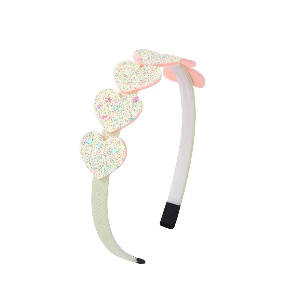 Color: Gold - 1pcs Fashion Glitter Kids Hair Band Lovely Bow Stars for Headband Girls Cute Colors Hair Tiaras Hairbands Hair Accessories Gifts