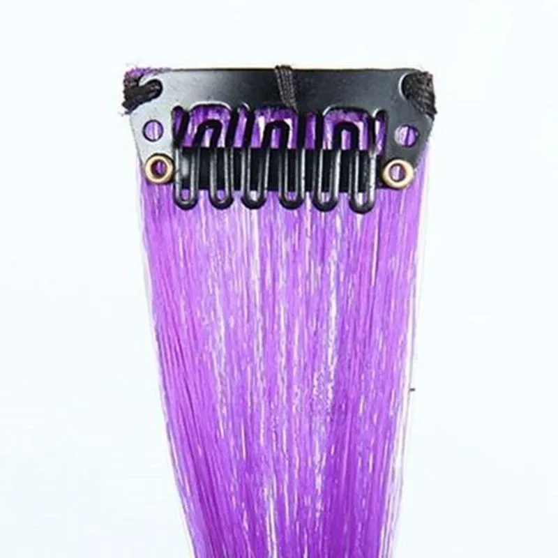 Color: Orange, Ships From: CHINA - Long Straight Hair Piece High Temperature Wire no Trace Matte Monochrome Fashion Wig for Women Girls