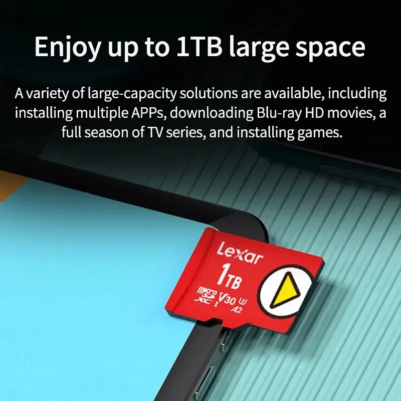 Capacity: 128GB - Lexar Newest Carte SD Nintendo Switch Game Special Purpose Storage Cards 1TB 512GB 256GB 128GB UHS-I V30 A2 SDXC Micro SD Card