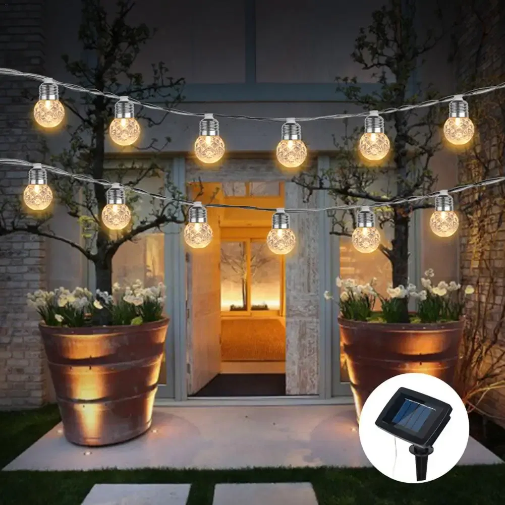 Size: L, Ships From: spain - 4m 10Led Solar Lamps LED Fairy Lights For Outdoor Lighting Of Outdoor Garden Yard LED Home Decor Lamp Christmas Festoon