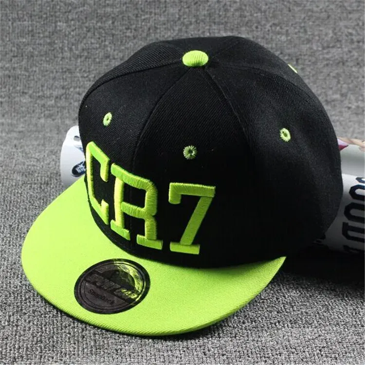 Color: WHITE - New Fashion Children Ronaldo Cr7 Neymar Njr Baseball Cap Hat Boys Girls Kids Messi Snapback Hats Hip Hop Caps Gorras