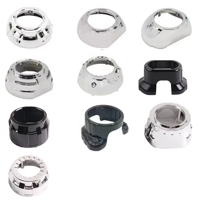 Color: Orange - SANVI 2.5INCHES 3INCHES BI XENON/LED Projector lens mask  shrouds Car light accessories