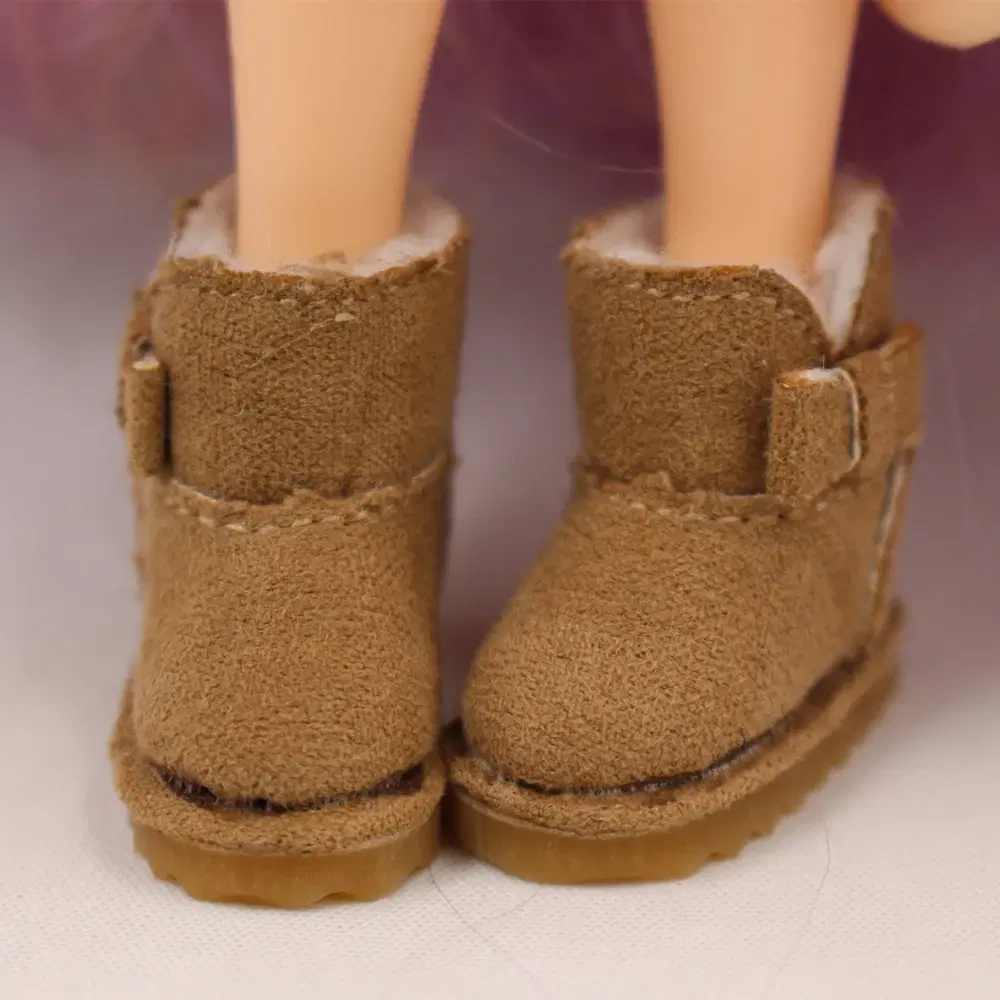 Color: WHITE - Blyth doll warm Snow Boot with 6 styles for chossing suitable for Rubber and Joint body