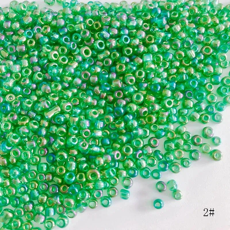 Color: black, Item Diameter: 3mm - 2mm 3mm 4mm Glass Seed Loose Beads Small Charms DIY Craft Bracelet Beads for Jewelry Making Supplies Necklace Accessories