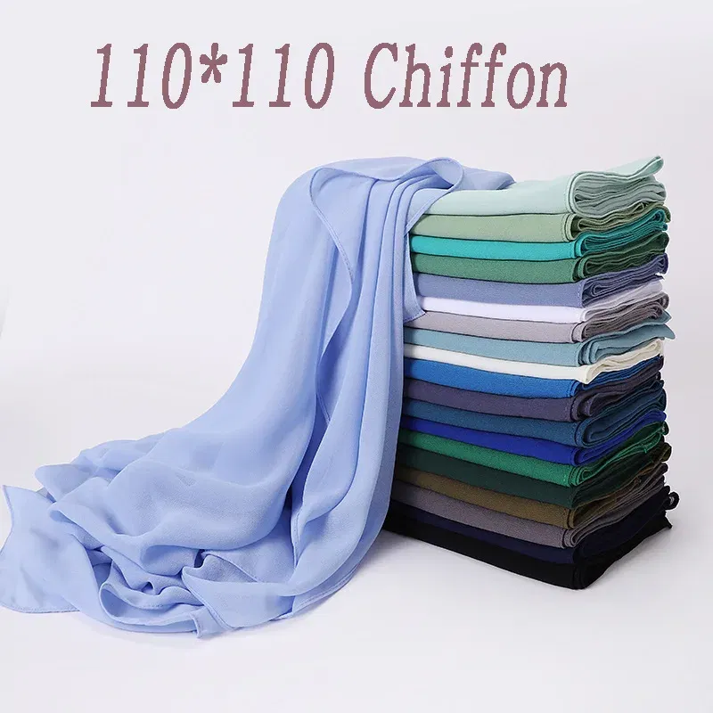 Color: PURPLE, Size: One Size - A Pure Color Silk Scarves Imitation Silk Stripes Fashion Shawl Sunscreen Scarves Chiffon Scarf 110 * 110 CM