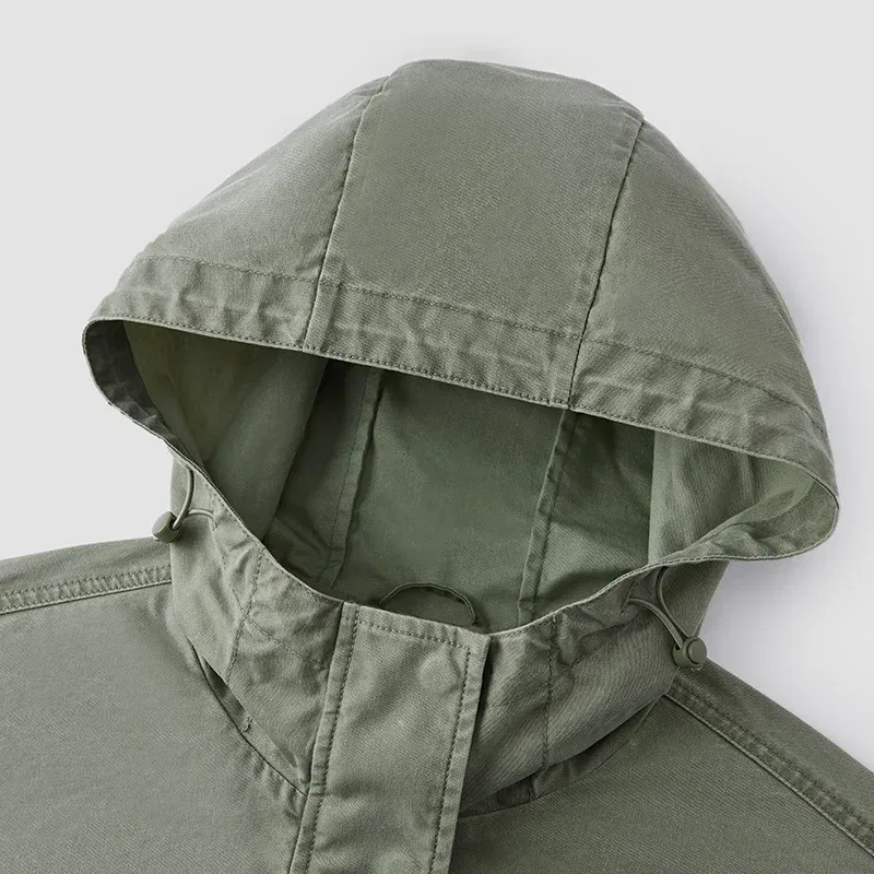 Semir Denim Jacket Women Mid-Length Loose Hooded 2025 New Spring Waist-Cinching Coat Retro Design for Fashion Outfits