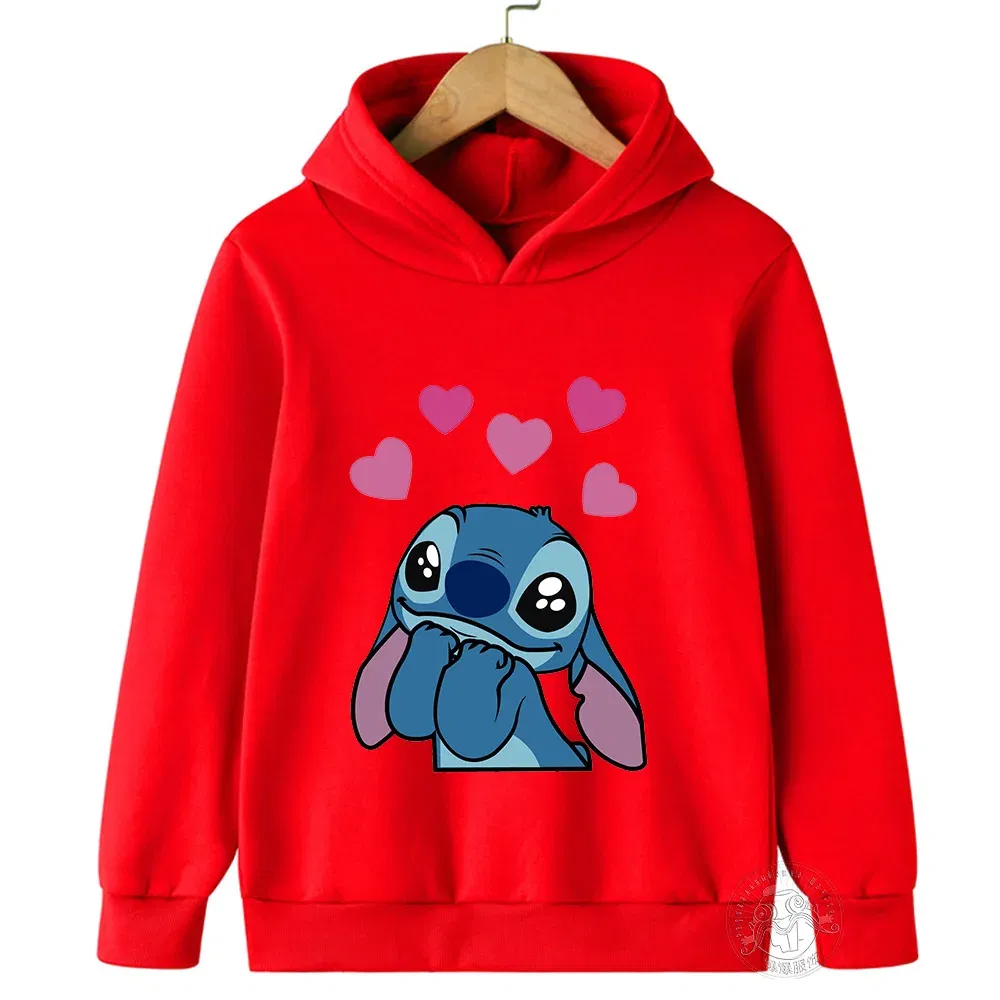 Color: GRAY, Kid Size: 6 - Autumn and winter cute cartoon hoodie trend fashion children boys and girls eye-catching wear multi-size optional new products