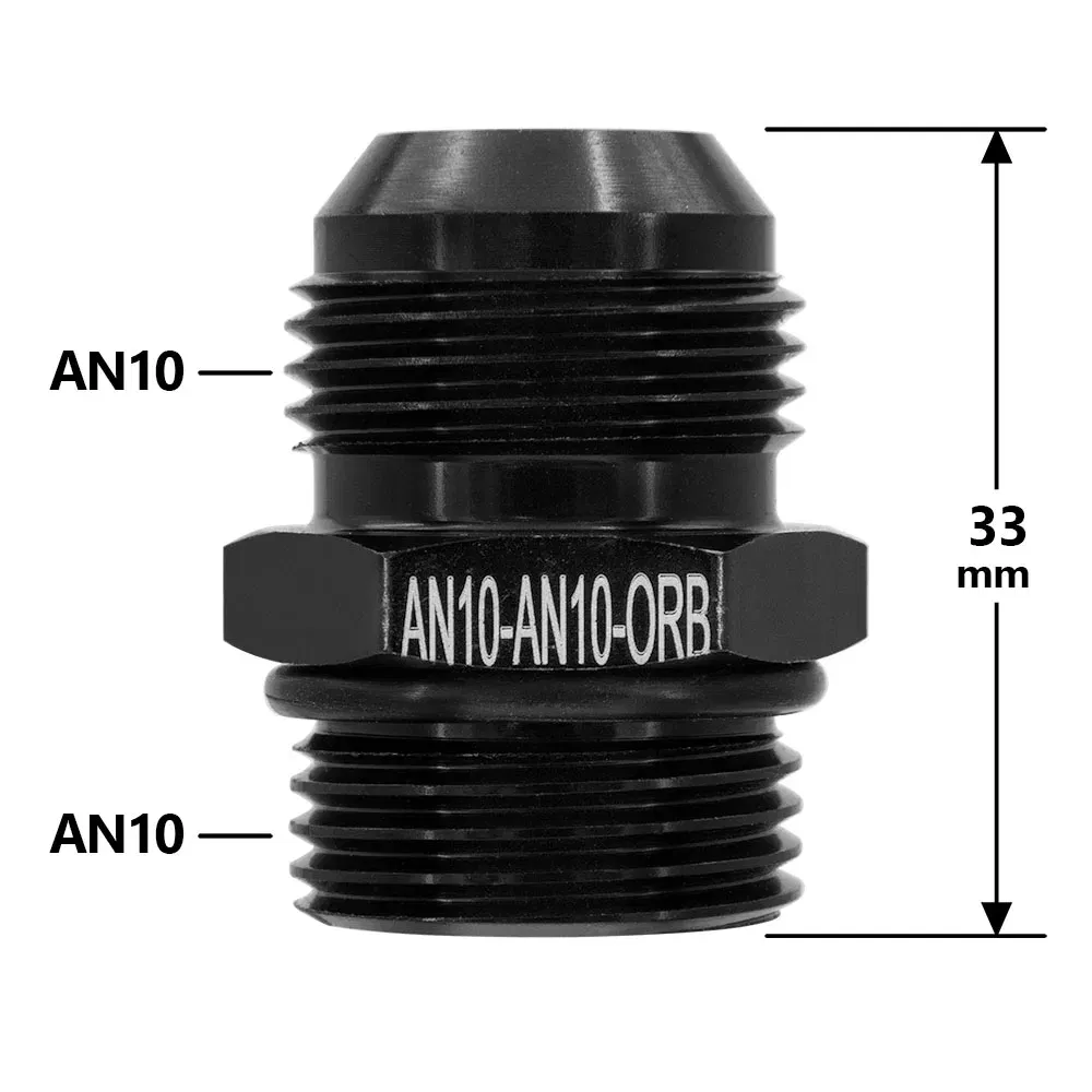 Color: SKY BLUE - Universal Aluminum Alloy AN6 8 10 12 To AN To M16x1.5 M18x1.5 Metric Fuel Hose Adapter Pipe Thread Fitting CAR OIL COOLER SYSTEM