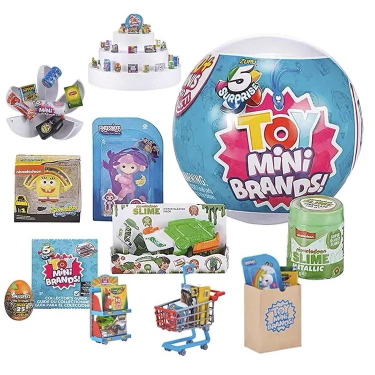Color: Yellow - 5 Surprise DISNEY Mini Toy Brands Mystery Capsule Collectibles Toys Blind Ball Children's Gift