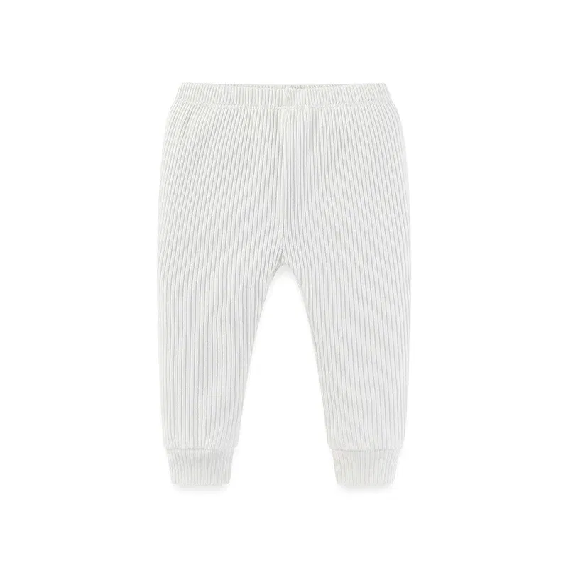 Color: Pink, Kid Size: 9M - Kiddiezoom 1 Pcs/Lot Fashion Unisex Solid Baby Boy Girl Pants 0-24Months Cotton Ribbed Soft Newborn Leggings