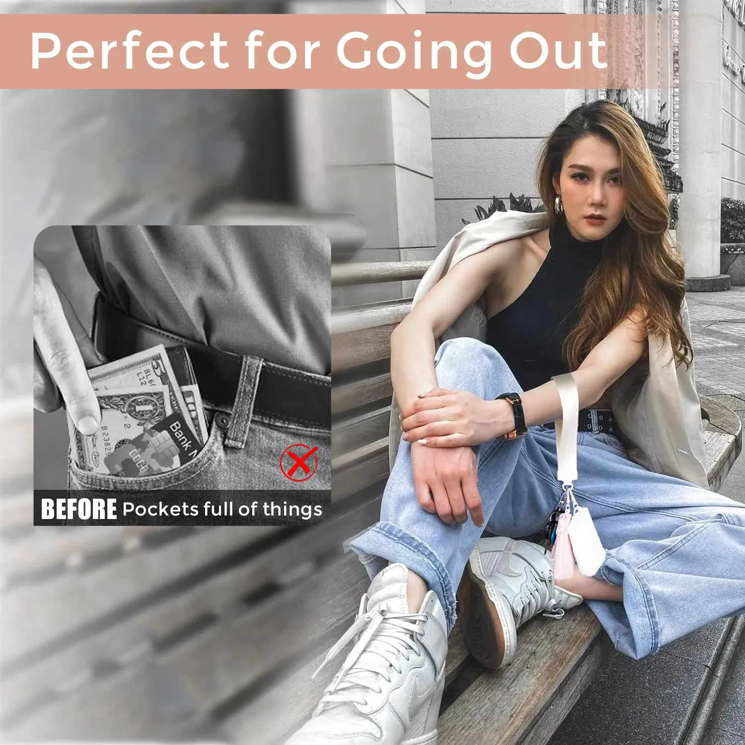 Color: Dark Grey - Mini Dual Coin Pouch Solid Color Wristlet Keychain Wallet Change Pocket Handbag lulu Coin Purse Women Portable  Key Card Holder