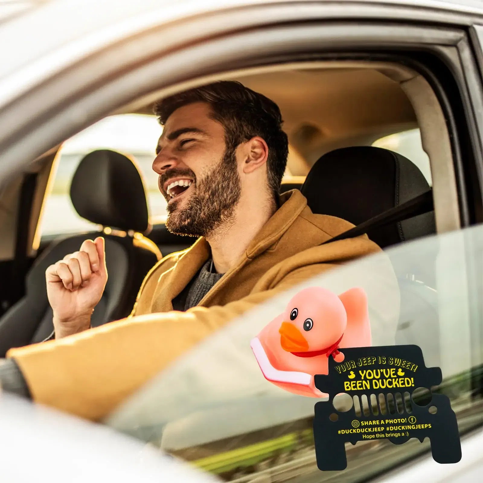 Color: WHITE, Ships From: CHINA - 6/12 Set Rubber Duck Toy Duckies for Kids, Jeep Duck Birthday Gifts Showers Classroom Incentives, Summer Beach and Pool