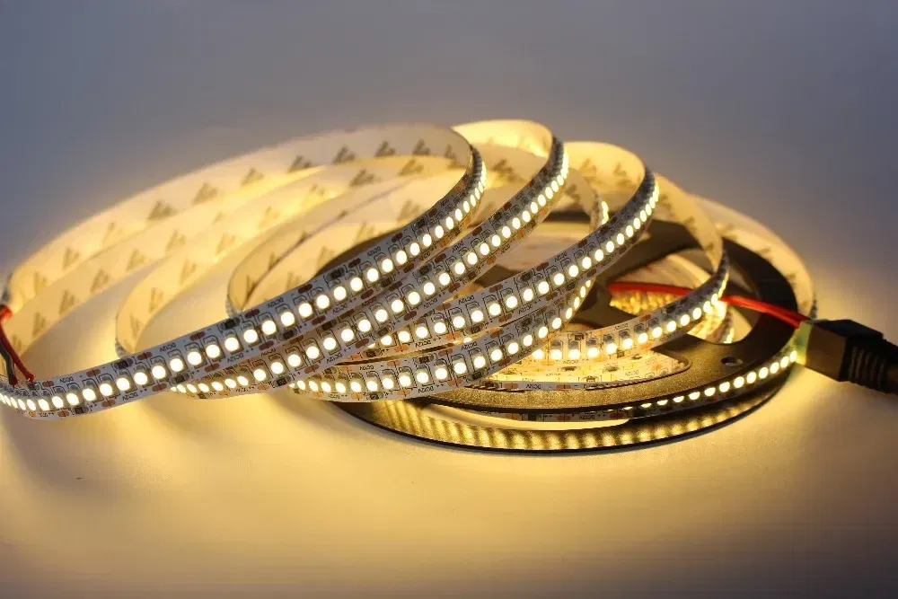 Emitting Color: WHITE, Color: Yellow - 1/2/3/4/5M 12V IP20 Non waterproof  2835 LED Strip 240 led Flexible light tape showcase led more bright LED strip white warm