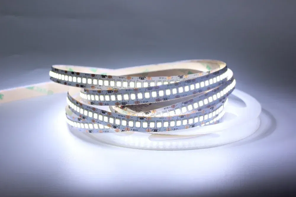 Emitting Color: WHITE, Color: Yellow - 1/2/3/4/5M 12V IP20 Non waterproof  2835 LED Strip 240 led Flexible light tape showcase led more bright LED strip white warm
