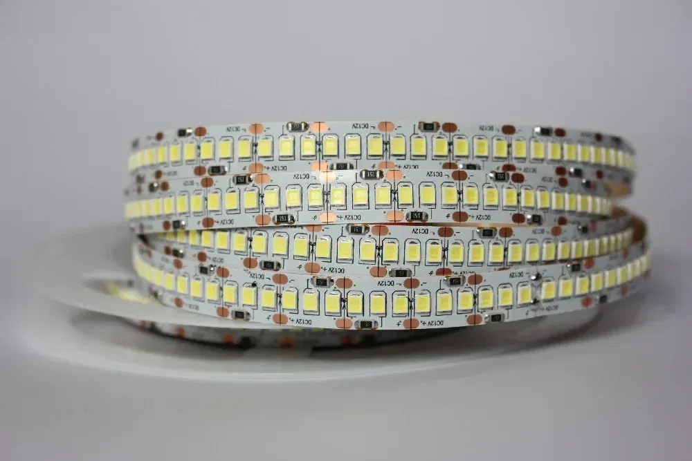 Emitting Color: WHITE, Color: Yellow - 1/2/3/4/5M 12V IP20 Non waterproof  2835 LED Strip 240 led Flexible light tape showcase led more bright LED strip white warm