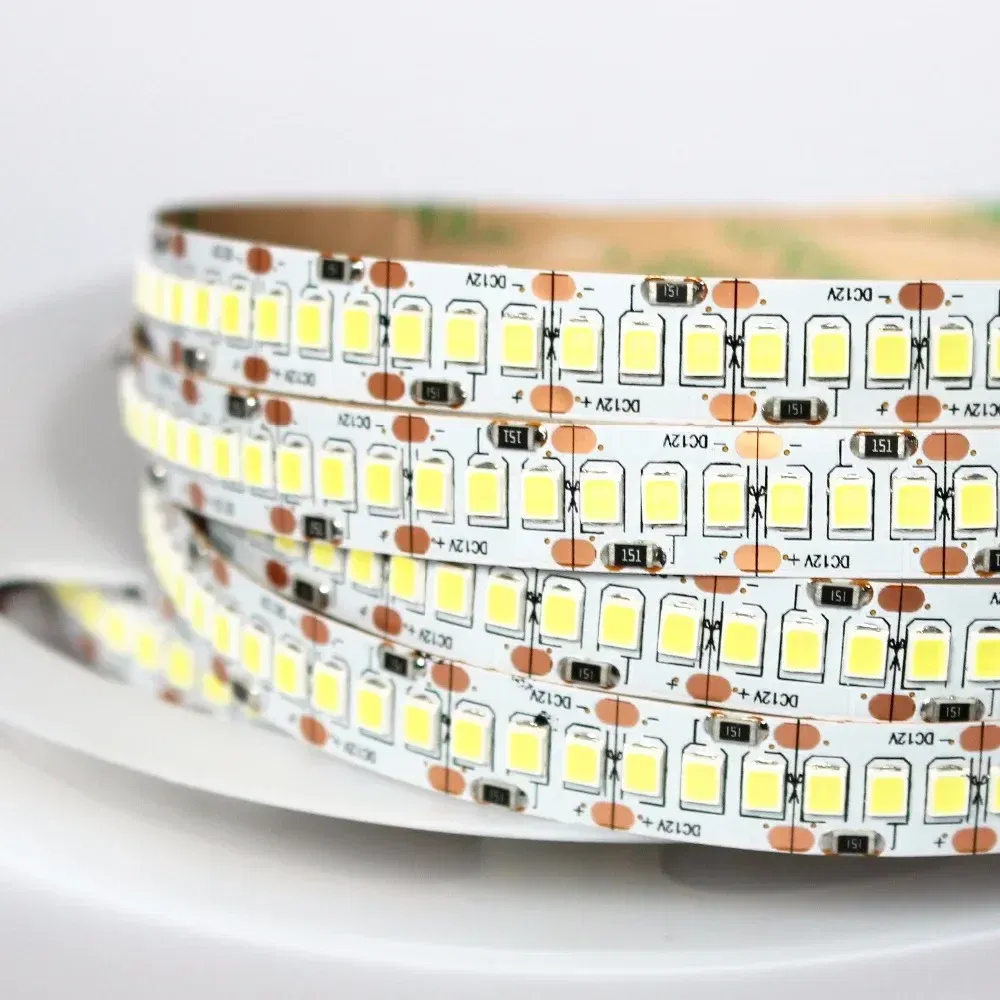 Emitting Color: WHITE, Color: Yellow - 1/2/3/4/5M 12V IP20 Non waterproof  2835 LED Strip 240 led Flexible light tape showcase led more bright LED strip white warm