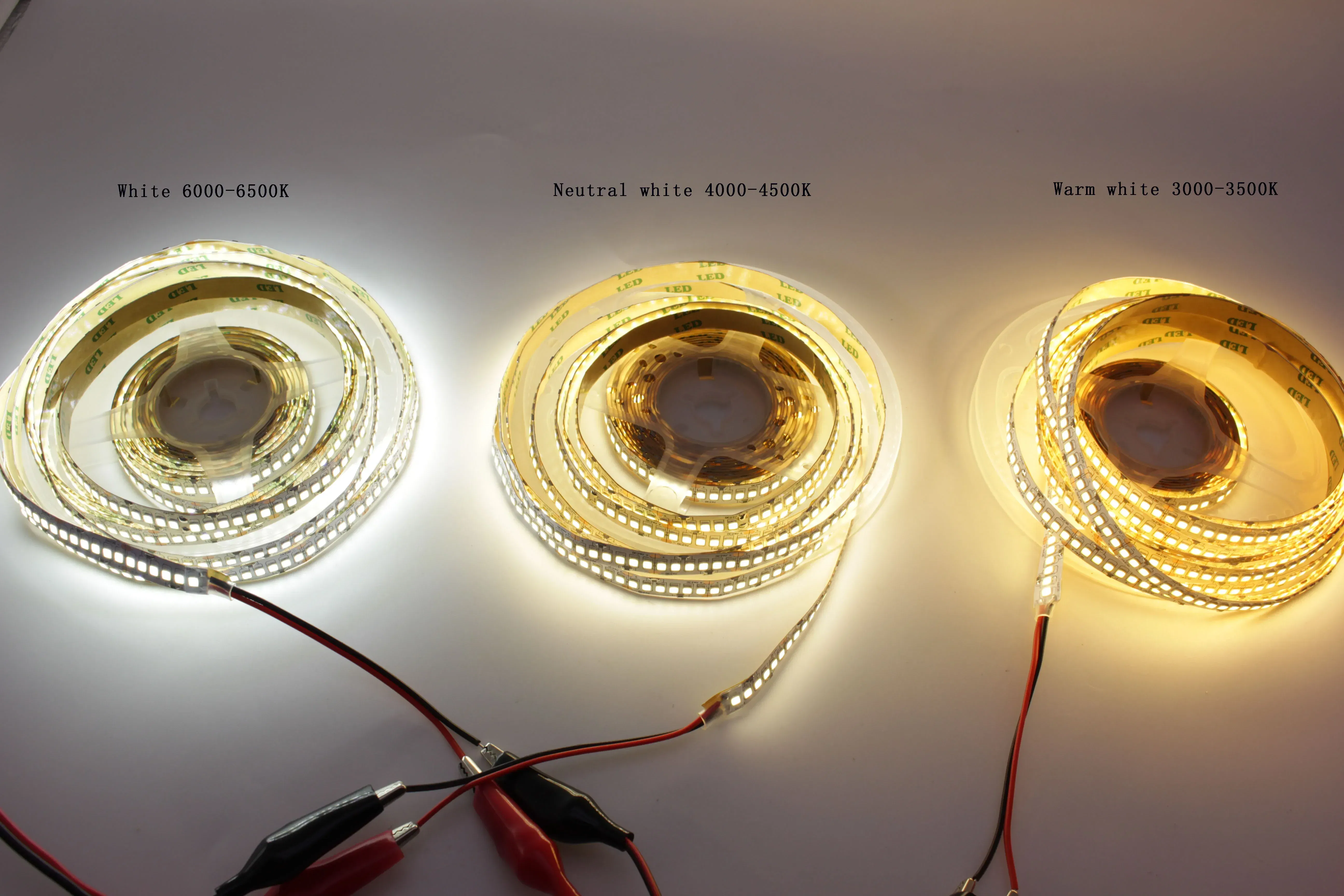 Emitting Color: WHITE, Color: Yellow - 1/2/3/4/5M 12V IP20 Non waterproof  2835 LED Strip 240 led Flexible light tape showcase led more bright LED strip white warm