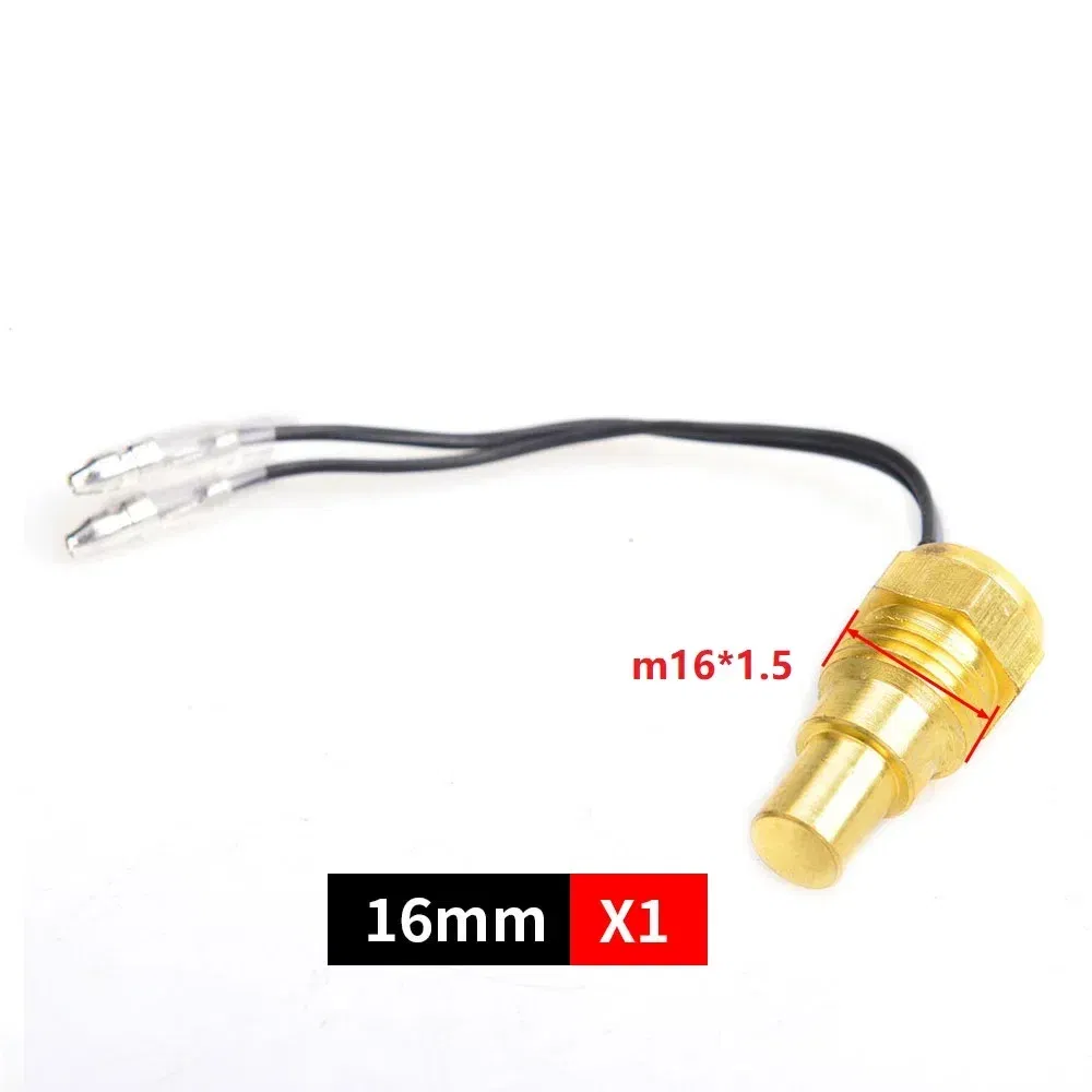 Color: black - 12V/24V Universal Water Temperature Sensor For Water Temperature Gauge 10MM 14MM 16MM 17MM 21MM 1/8 3/8 1/2