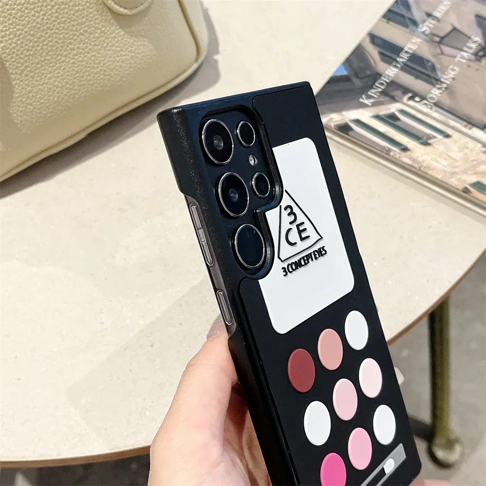 Color: Lavender, Material: PE - S24 Ultra Case 3D Cute Game Box Design Cellphone Luxury for Samsung Galaxy S23 S24 Ultra Phone Cases Cartoon Shockproof Cover