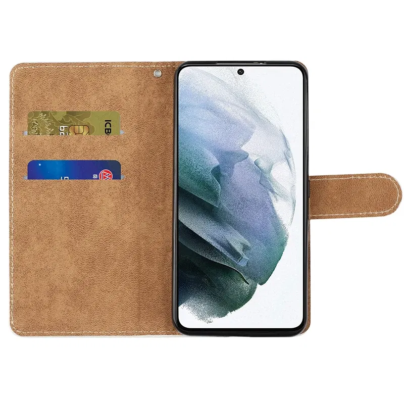 Color: Navy Blue, Material: EVA - Flip Glitter Case For Samsung Galaxy S25 Ultra S24 FE S23 S22 S21 S20 Plus A35 A55 A16 A14 A15 A34 A54 Leather Cover Case