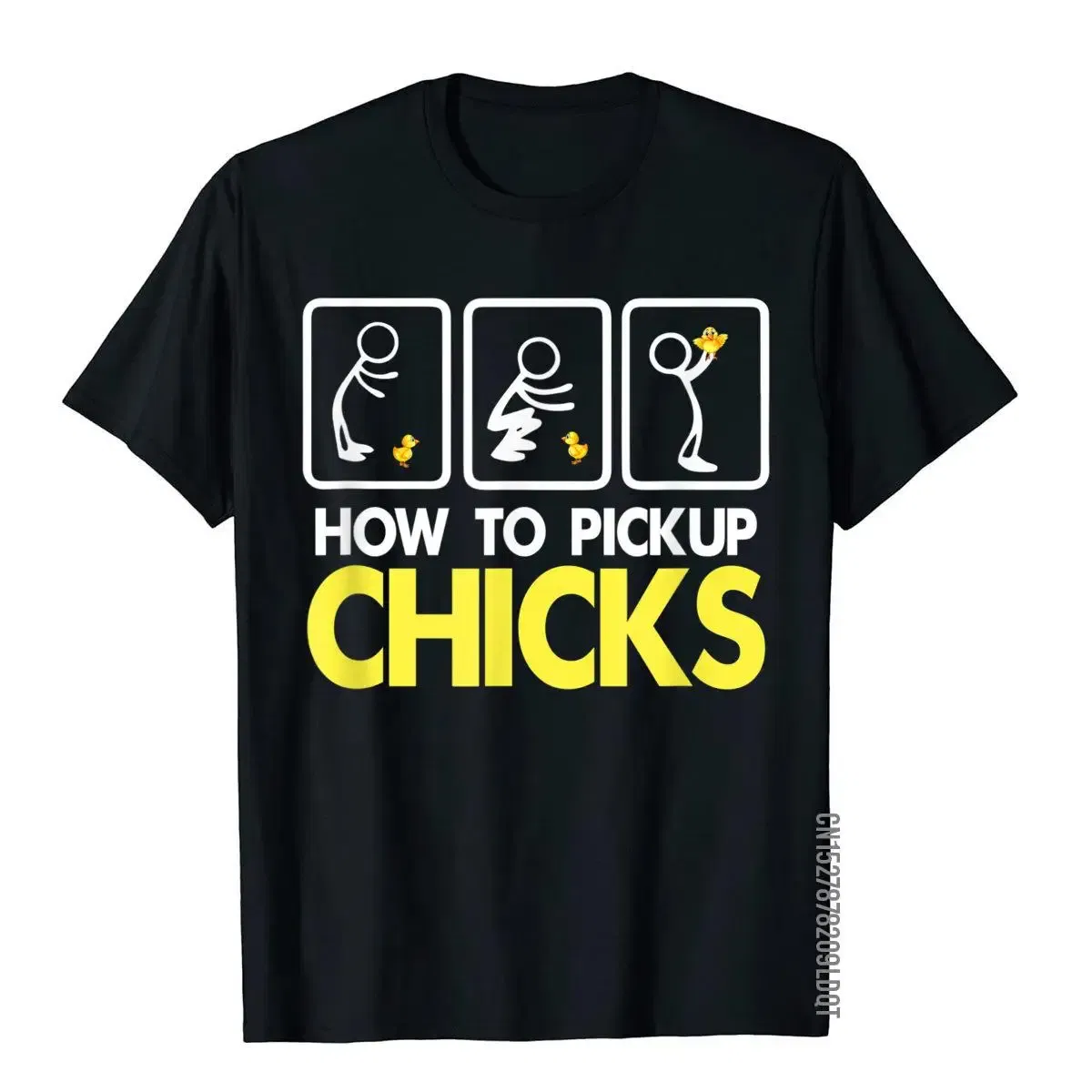 Color: ROYAL BLUE, Size: XXL - How To Pick Up Chicks Shirt Cute Pick Chicks 101 T-Shirt Cotton Tops & Tees For Men Printing Top T-Shirts Casual Hip Hop