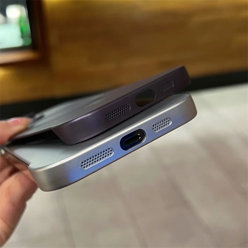 Metallic Paint Frameless Magnetic Phone case