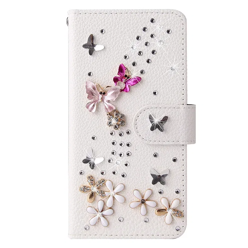 Color: Lemon yellow, Material: EVA - Flip Glitter Case For Samsung Galaxy S25 Ultra S24 FE S23 S22 S21 S20 Plus A35 A55 A16 A14 A15 A34 A54 Leather Cover Case