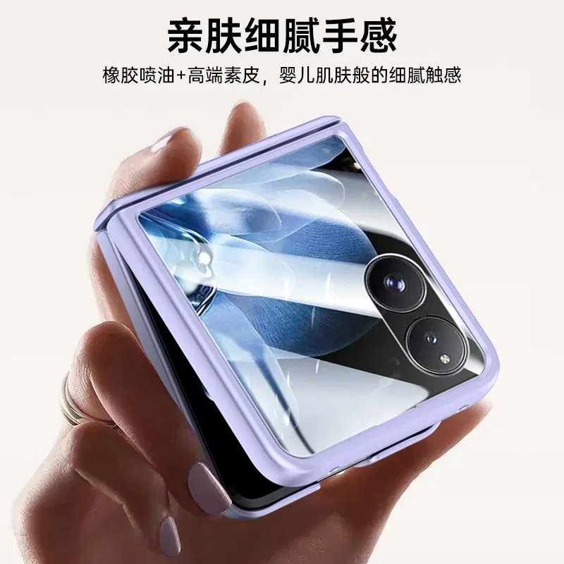 Color: PURPLE, Material: ABS - For Xiaomi Mix Flip Case Luxury Electroplating Leather Hinge Cover ForXiaomi Mix Flip Shockproof Bumper Camera Protection Shell