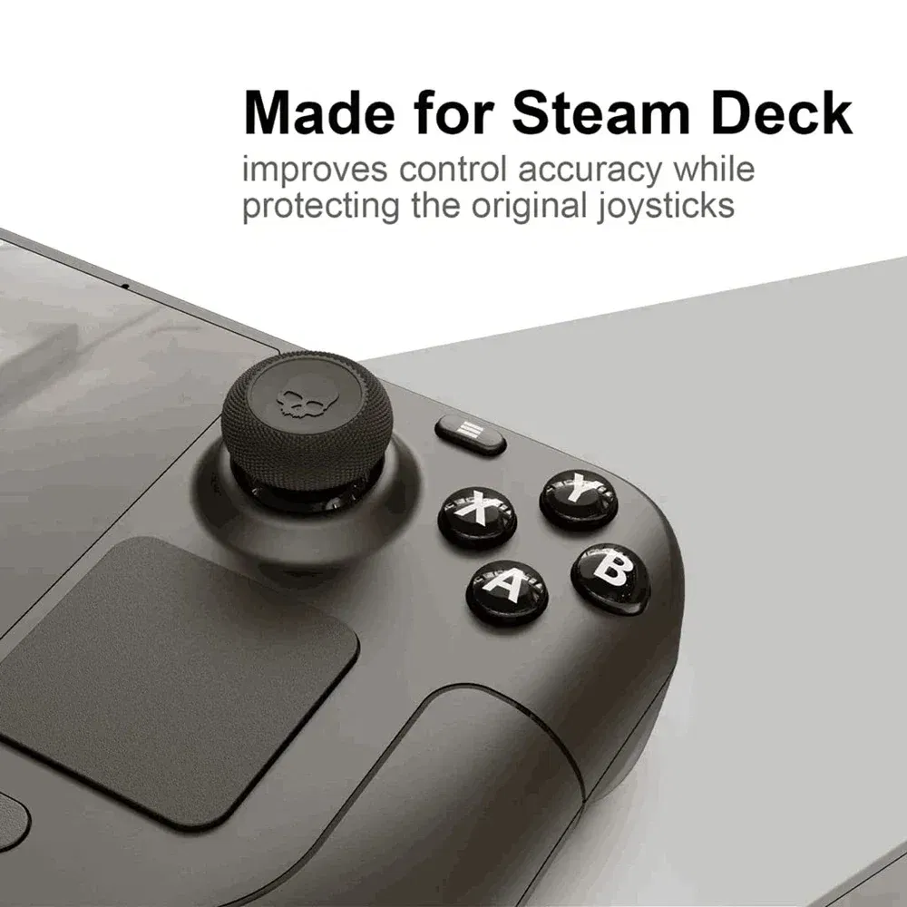 Color: Dark Blue - 6Pcs Thumb Grip Joystick Cap for Steam Deck OLED ROG Ally X Silicone Non-Slip Thumbstick Cover Caps Game Accessories