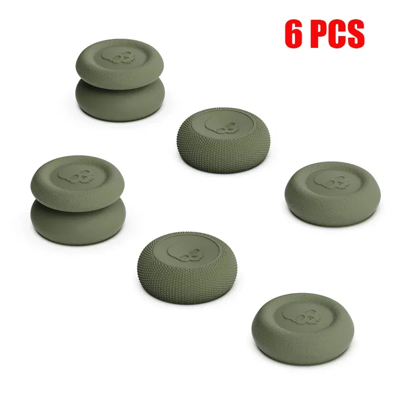 Color: Dark Blue - 6Pcs Thumb Grip Joystick Cap for Steam Deck OLED ROG Ally X Silicone Non-Slip Thumbstick Cover Caps Game Accessories