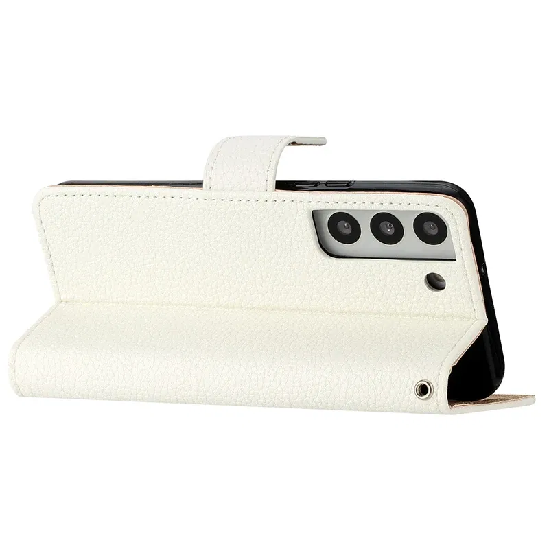 Color: Beige, Material: Carbon Fiber - Flip Glitter Case For Samsung Galaxy S25 Ultra S24 FE S23 S22 S21 S20 Plus A35 A55 A16 A14 A15 A34 A54 Leather Cover Case