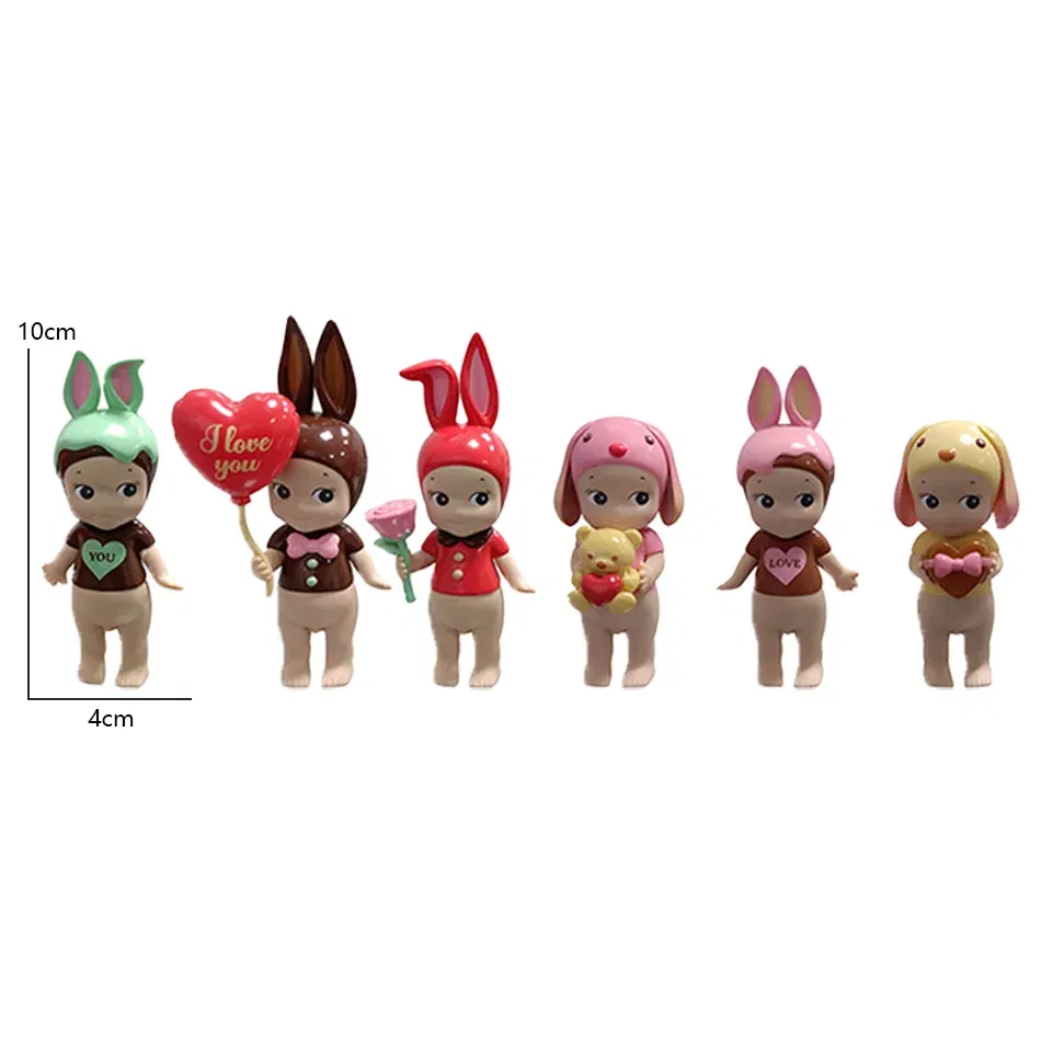 Color: black - Caja de mu?±eca bonita, regalo de la serie Love, figuras de animales de Anime, adornos, mu?±ecas, adorno de coche de escrito