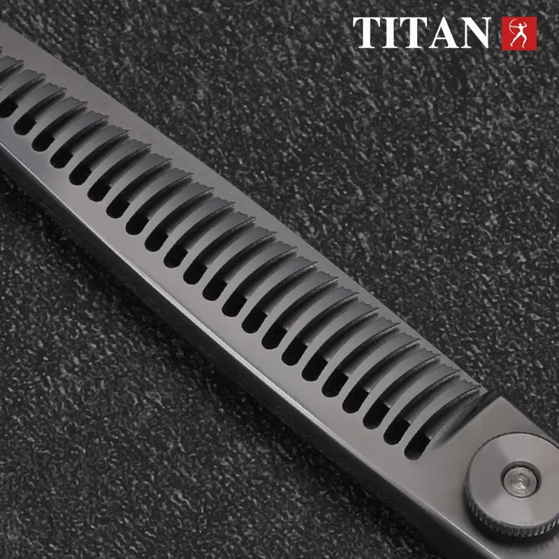 Color: Black - TITAN professional 6 inch hair  cut scissors cutting salon scissor  barber thinning shears hairdressing scissors