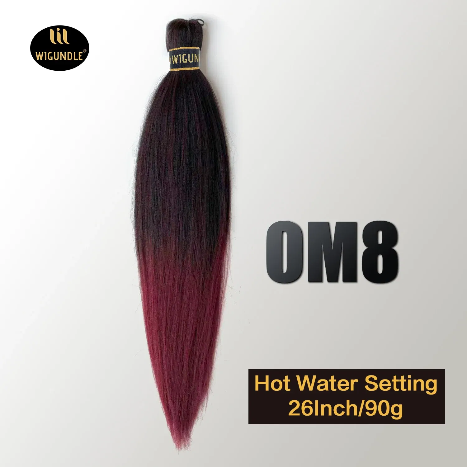 Color: T1B/27, Stretched Length: 26inches, Bulk Buy: 1Pcs/Lot - Kanekalon 26inch Hot Water Set Pre Stretched Jumbo Braiding Hair Box Twist Braids Synthetic Hair Extensions For Women Soft Yaki