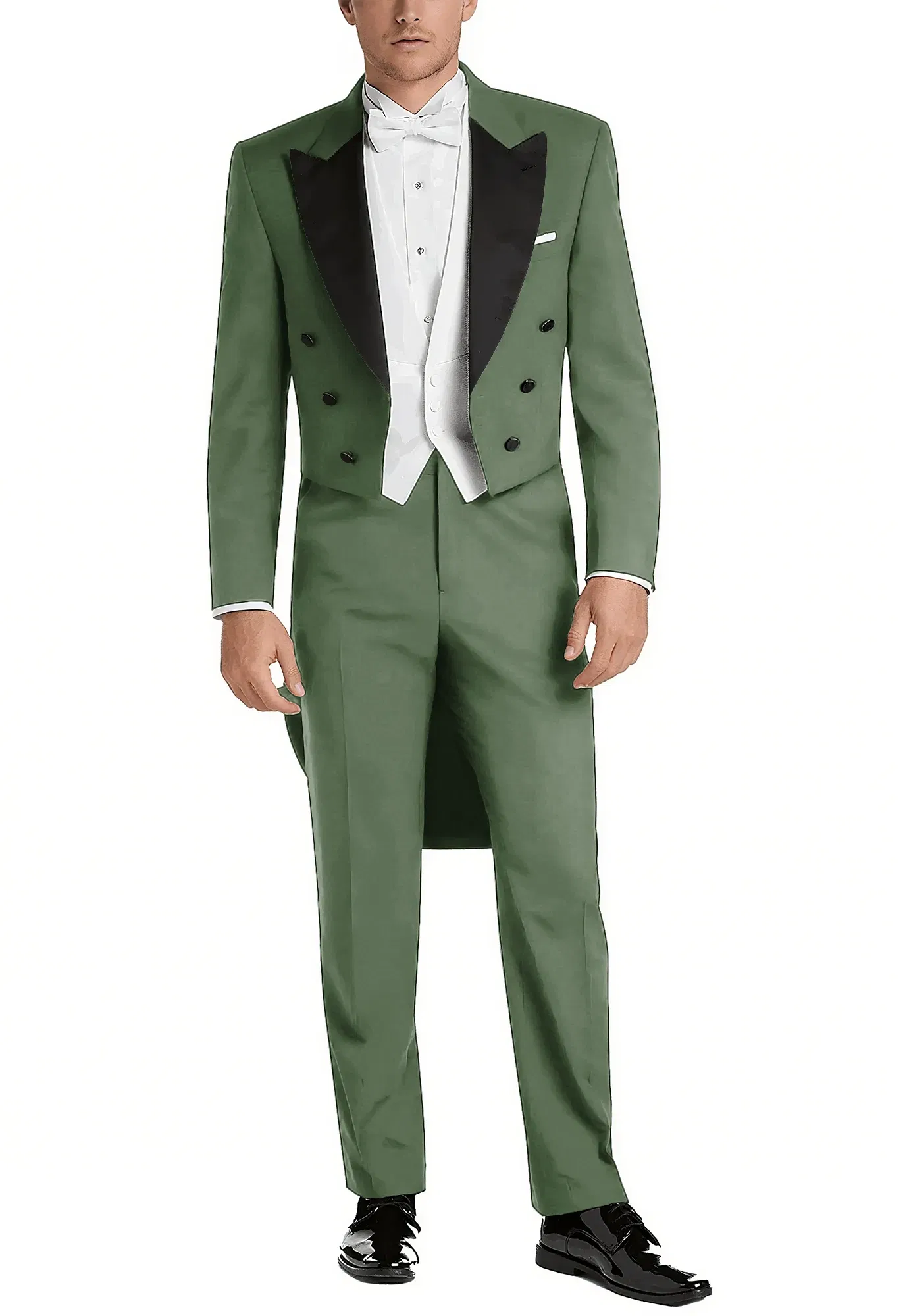 Color: SKY BLUE, Size: XXXL - Italy Style Aristocratic Men Suit Three Pieces(Jacket+Pants+Vest) Hot-selling High-quality Double Breasted Male Clothing