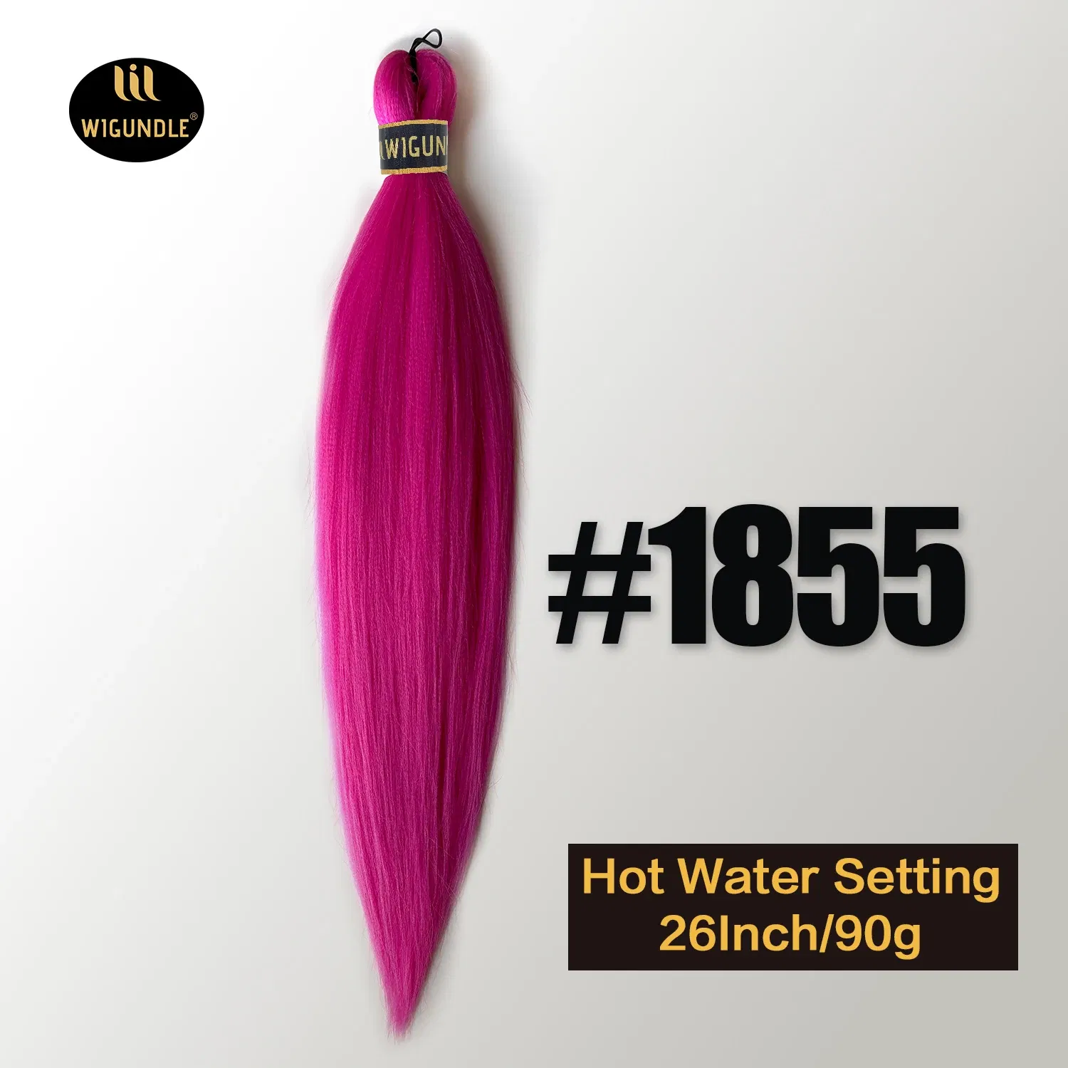 Color: NC/4HL, Stretched Length: 26inches, Bulk Buy: 1Pcs/Lot - Kanekalon 26inch Hot Water Set Pre Stretched Jumbo Braiding Hair Box Twist Braids Synthetic Hair Extensions For Women Soft Yaki