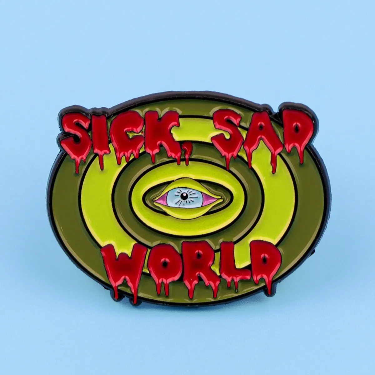 Metal color: Antique Gold Plated - Cartoon Duck Possum Quotation Lapel Pins for Backpack Metal Enamel Pin Brooch on Clothes Men Women Badges Accessories Gift