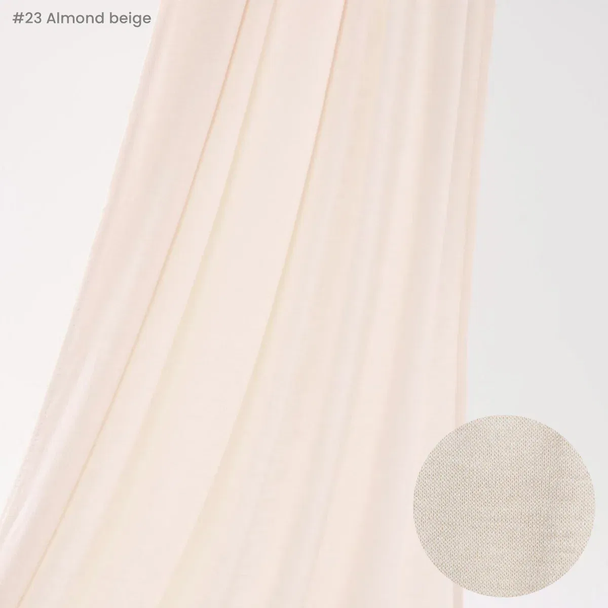 Color: Apricot - Premium Instant Jersey Hijab Scarf Solid Muslim Long Scarves Turban Shawl Elastic Cotton Arab Headscarf Head Wraps Saudi Hijabs