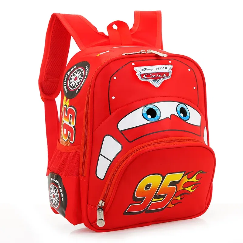 Color: Red - Disney  car children's bag kindergarten  boy safety backpack primary school students 3-6 years old