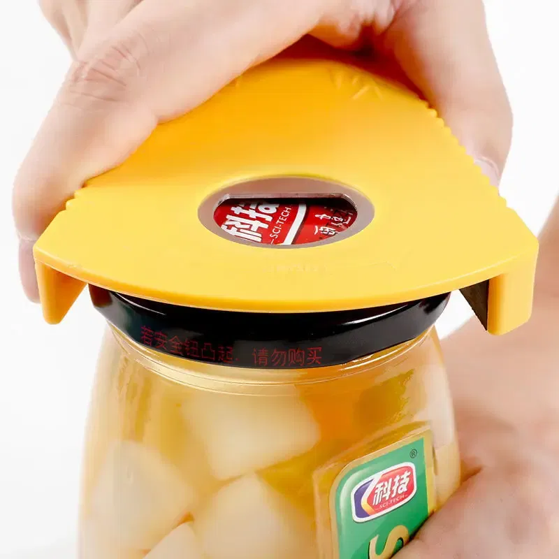 Color: Yellow - Can Opener 5 In 1 Multi Function Jar Opener Twist Off Lid Quick Opening Cooking Everyday Use Bottle Opener Kitchen Accessories