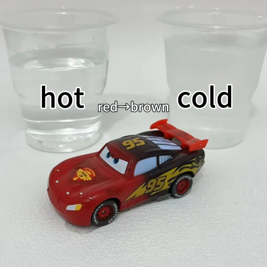 Color: Pink - Pixar Cars 3 Temperature-variable Model Disney Lightning Mcqueen Racing Family Mack Uncle Car Toy Boy Girl Children Toys Gift