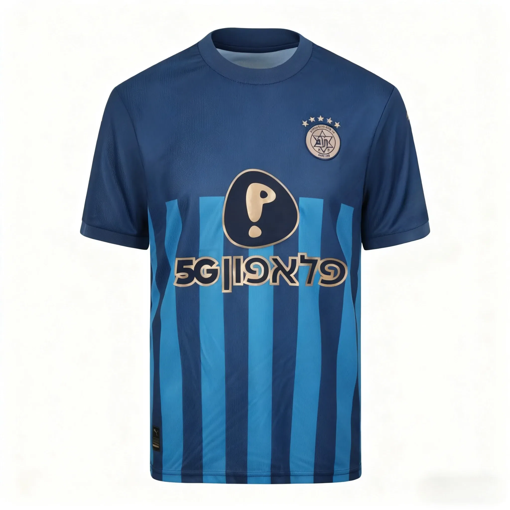 Color: black, Size: XXXL - The Latest Breathable Men's and Women's T-shirts for The Daily Training of Maccabi Tel Aviv Football Club in 2026