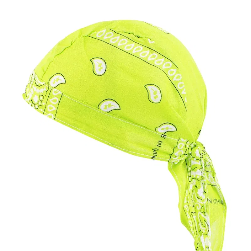 Color: Dark Grey - Cotton Cycling Pirate Bandana Men Women Headwraps Bike Headband Headcloth Sweat Wicking Beanie Hip-hop Turban Head Scarf