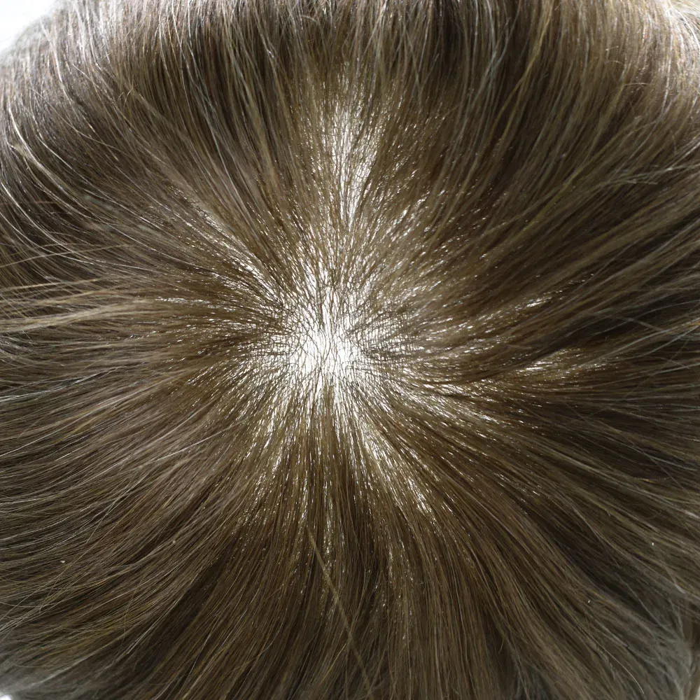 Toupee Color: 1780#, Toupee Density: 90%, Length: 6 inches, Ships From: CHINA, Toupee Size: 8x10 - Men Toupee Hair Systems Ultra Thin Skin 0.06MM V-LOOP Capillary Prosthesis Invisible Hairline Real Human HairPieces Hair Units