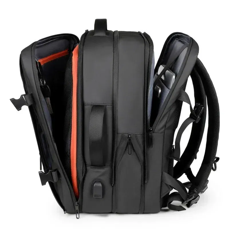 Lightweight Business Large Capacity Vacuum Compressed Backpack for Men - Expandable Travel Vacuum Backpack for Men