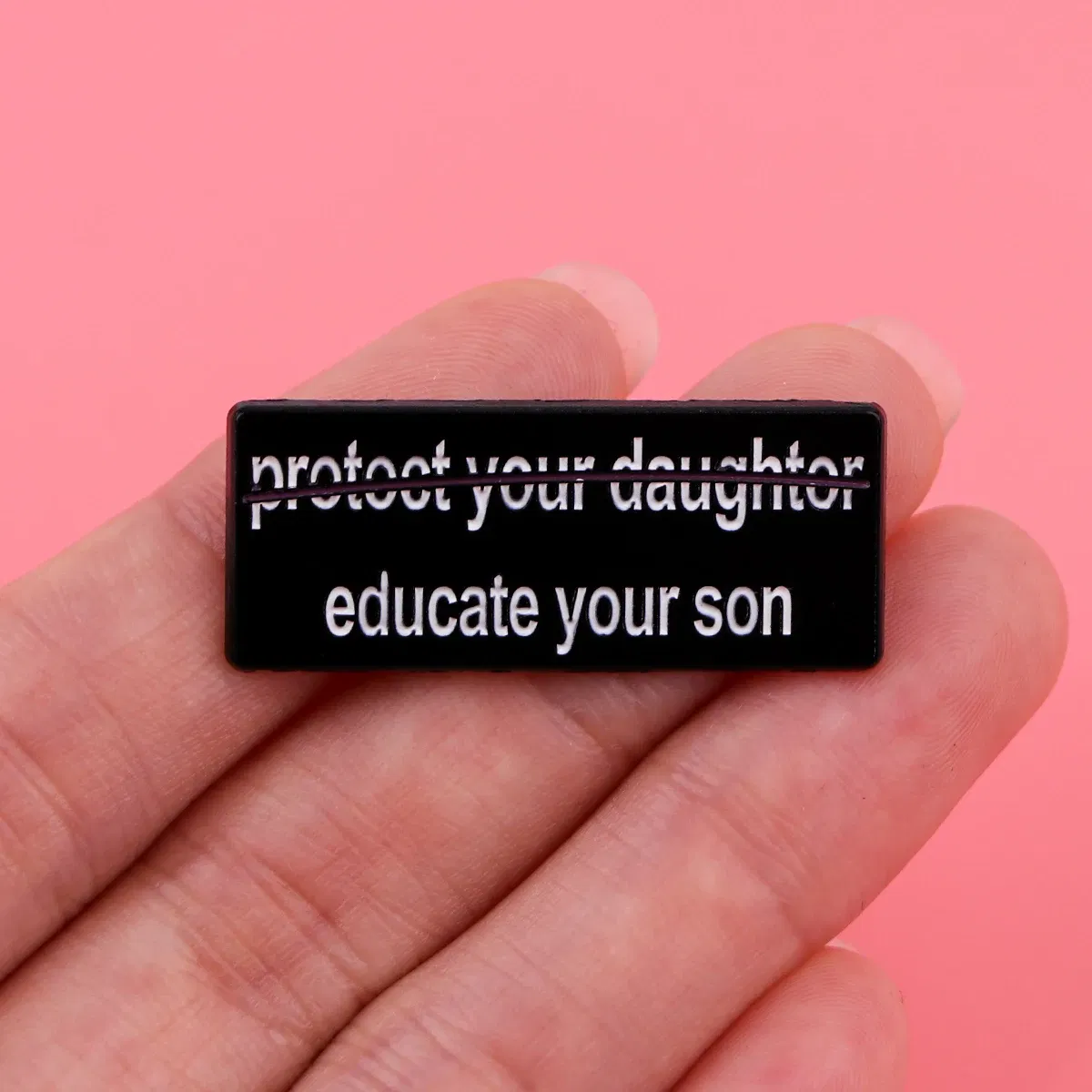 Metal color: Light Yellow Gold Color, Main Stone Color: MULTI - Feminist Enamel Pin Fashion Woman Rights Brooch Pines Lapel Pins Badge on Backpack Clothing Accessories Jewelry Friends Gifts